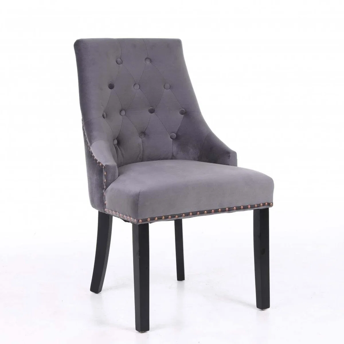 Neo Studded Velvet Dining Chair - Midnight Blue – image 8