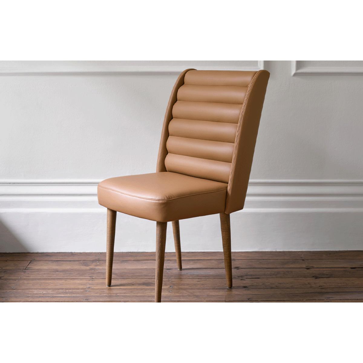 Lola Dining Chair in Stone Brushed Linen Cotton - sofa.com – image 4