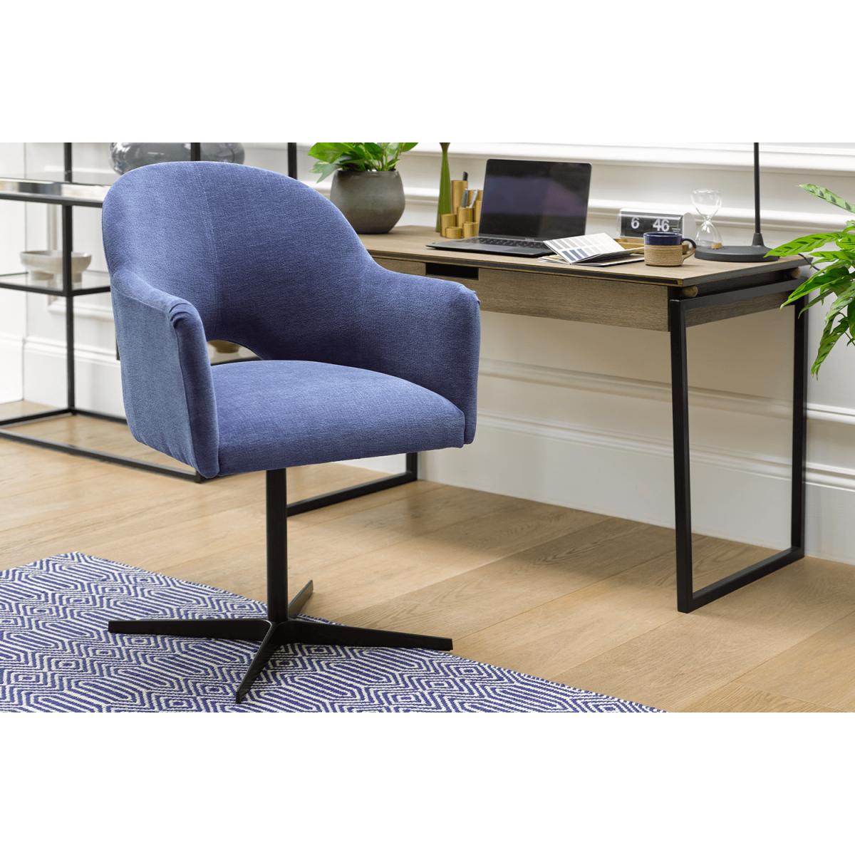 Lupin Dining Chair in Azure Florence Textured Weave – image 3