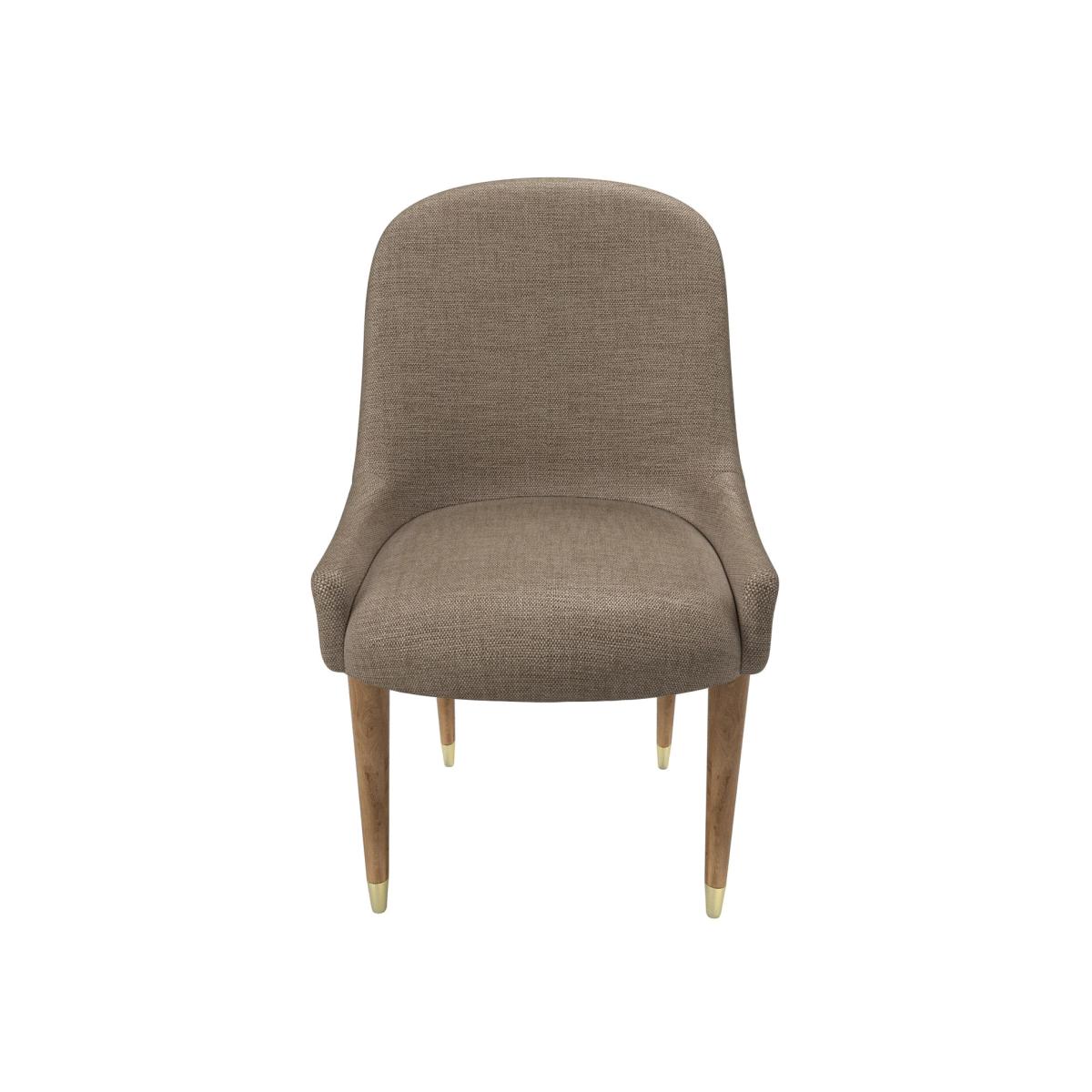 Arabella Dining Chair in Greige Florence Textured Weave – image 1