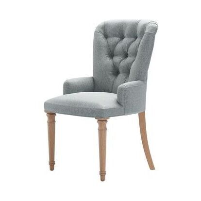 Sinclair Dining Chair in Cirrus Smart Slubby Cotton – image 1