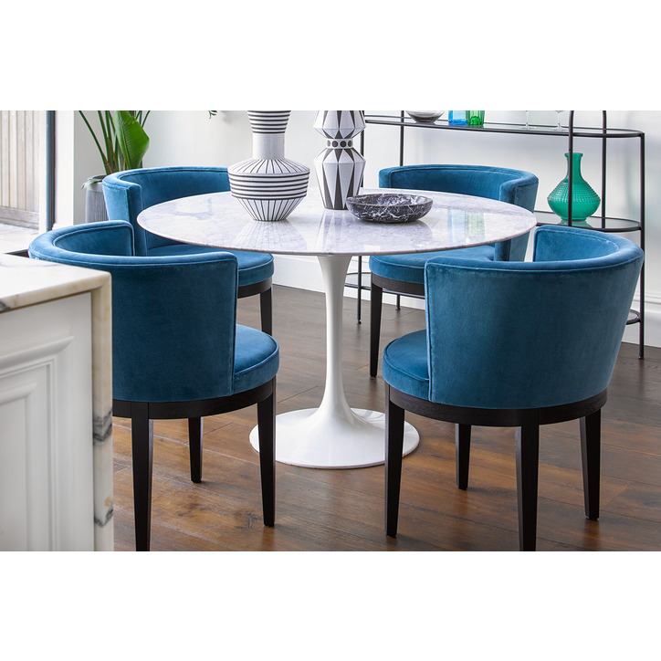 Margaux Dining Chair in Sapphire Smart Velvet – image 2