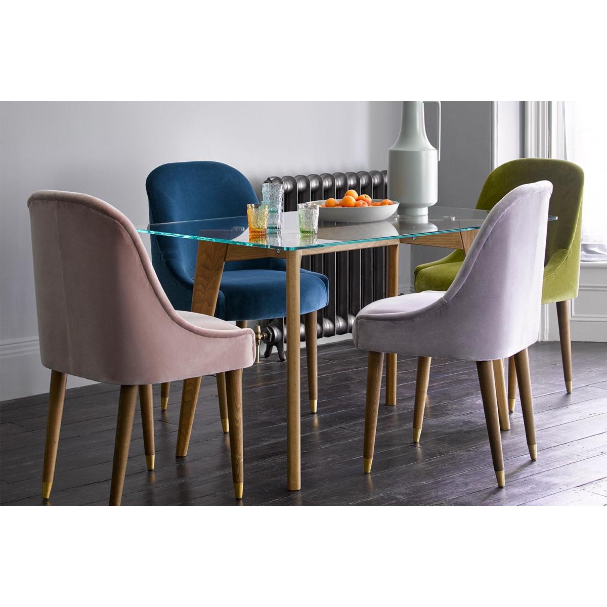 Arabella Dining Chair in Pennine Stone Organic Smart Cotton – image 3