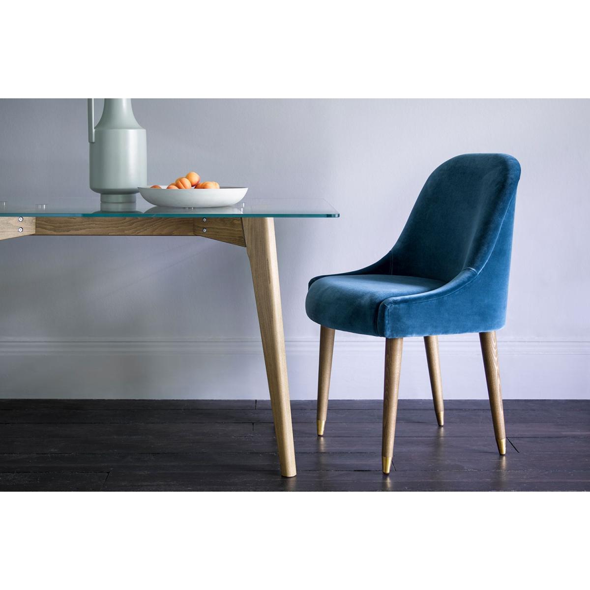 Arabella Dining Chair in Pennine Stone Organic Smart Cotton – image 4