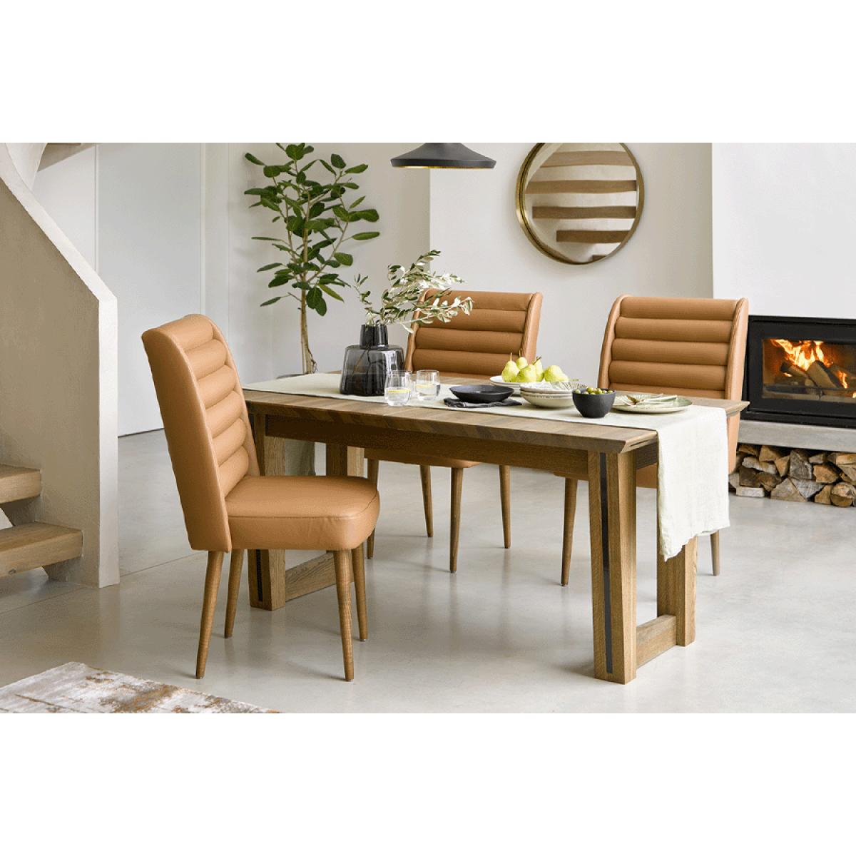 Lola Dining Chair in Port Royal Aquaclean Clever Chenille – image 2