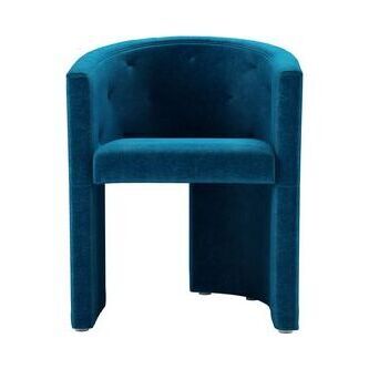 Coco Dining Chair in Scuba Smart Velvet – image 1