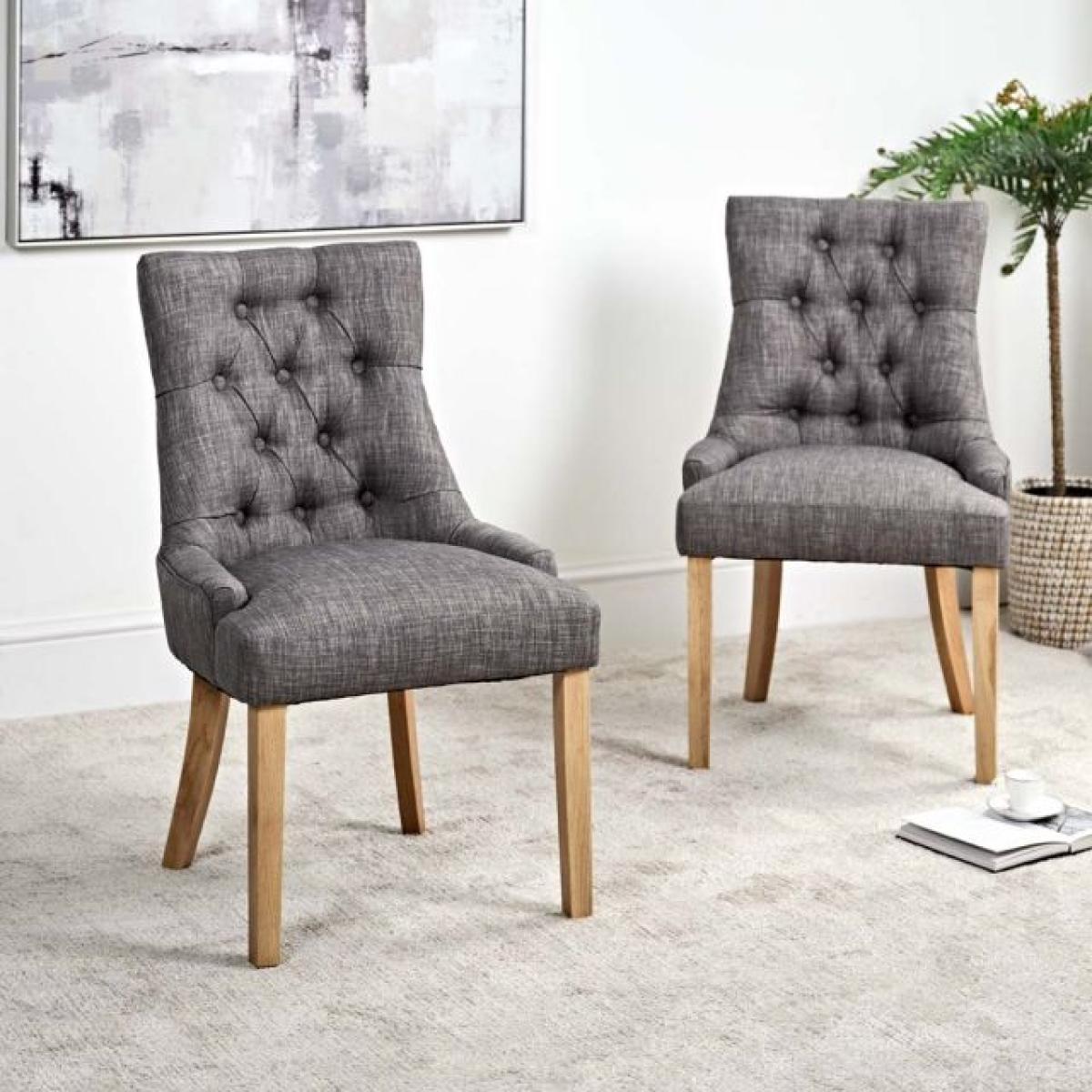 Henry Grey Dining Chair Set of 2 – image 1