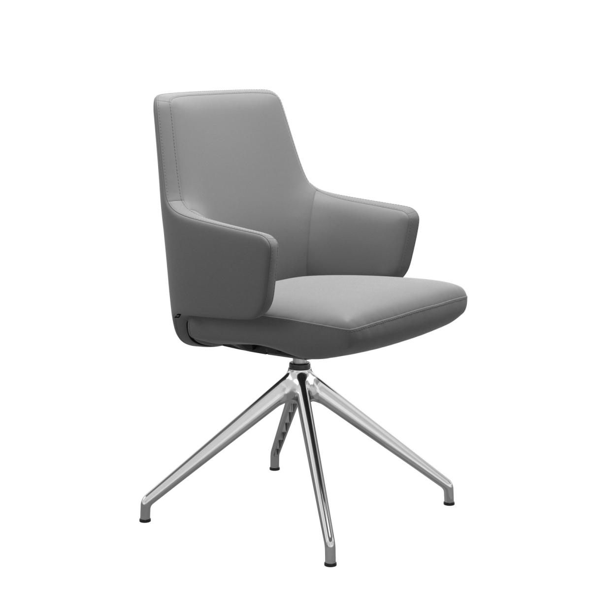 Stressless Vanilla Low Back Dining Chair with Cross Base - Stressless Vanilla Low Back Dining Chair Cross Base - Large - Paloma – image 2