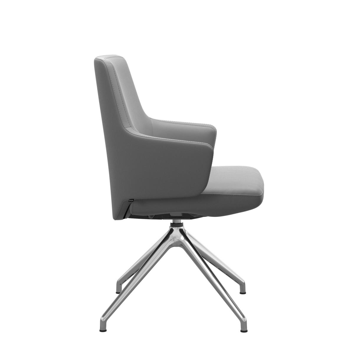 Stressless Vanilla Low Back Dining Chair with Cross Base - Stressless Vanilla Low Back Dining Chair Cross Base - Large - Paloma – image 6
