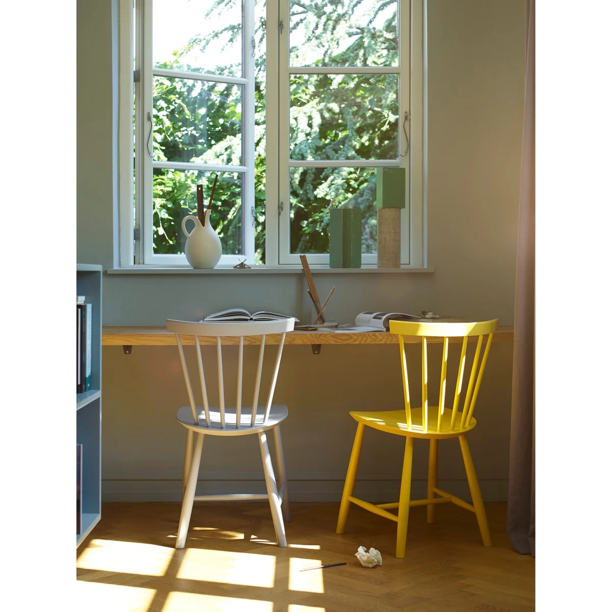 Handmade Beech Wood Dining Chair J46 – image 5