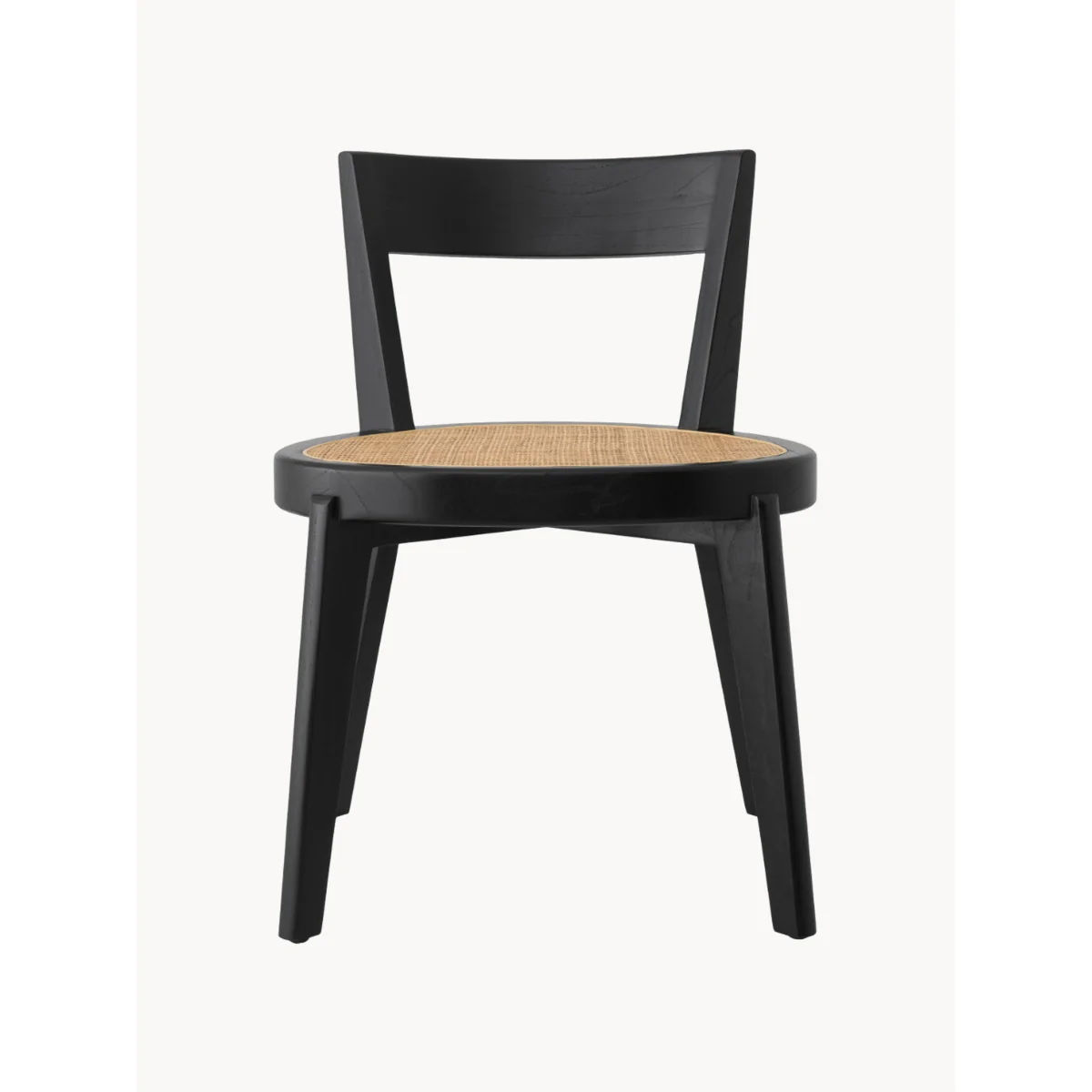 Mindi Wood Dining Chair Alvear with Rattan Seat – image 2