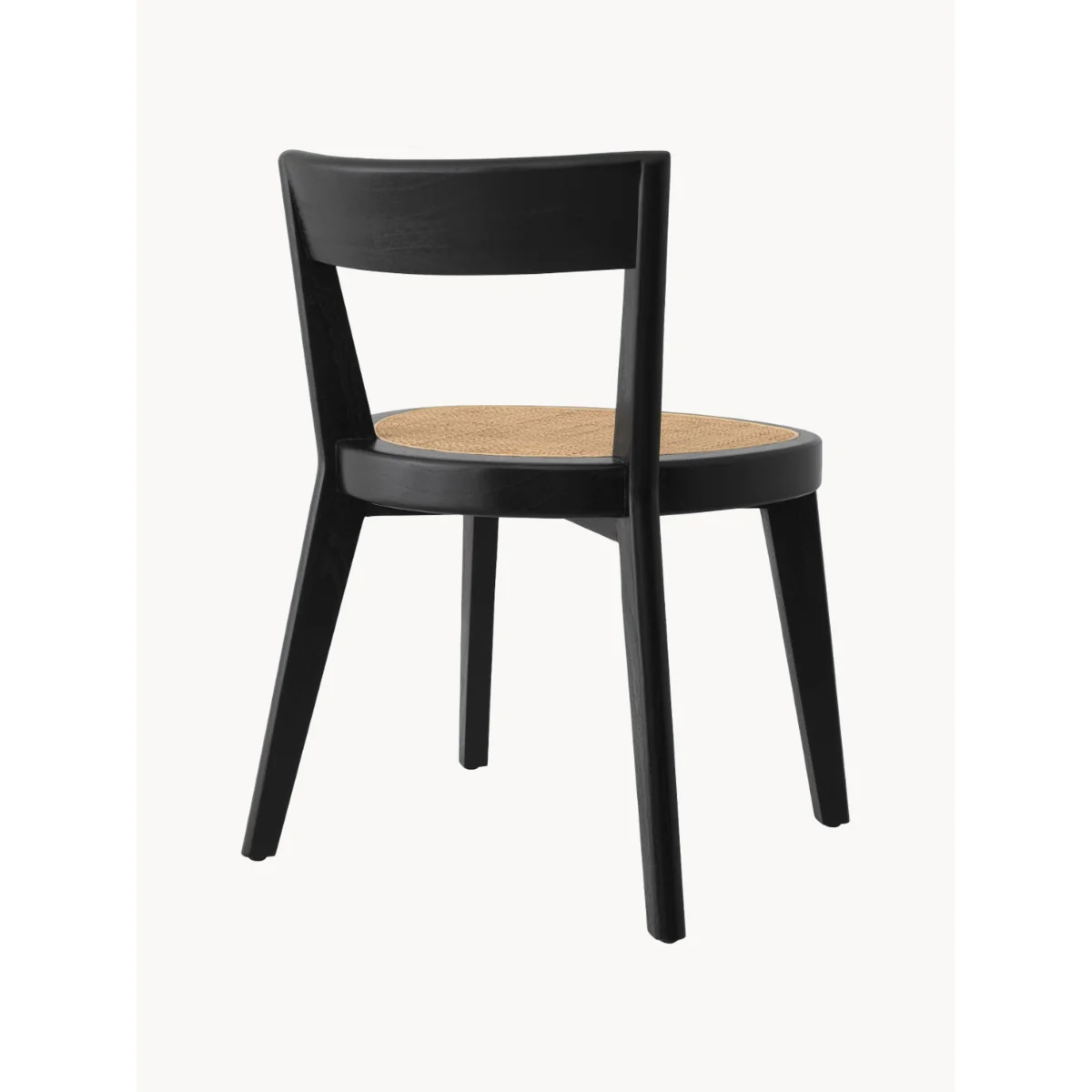 Mindi Wood Dining Chair Alvear with Rattan Seat – image 3