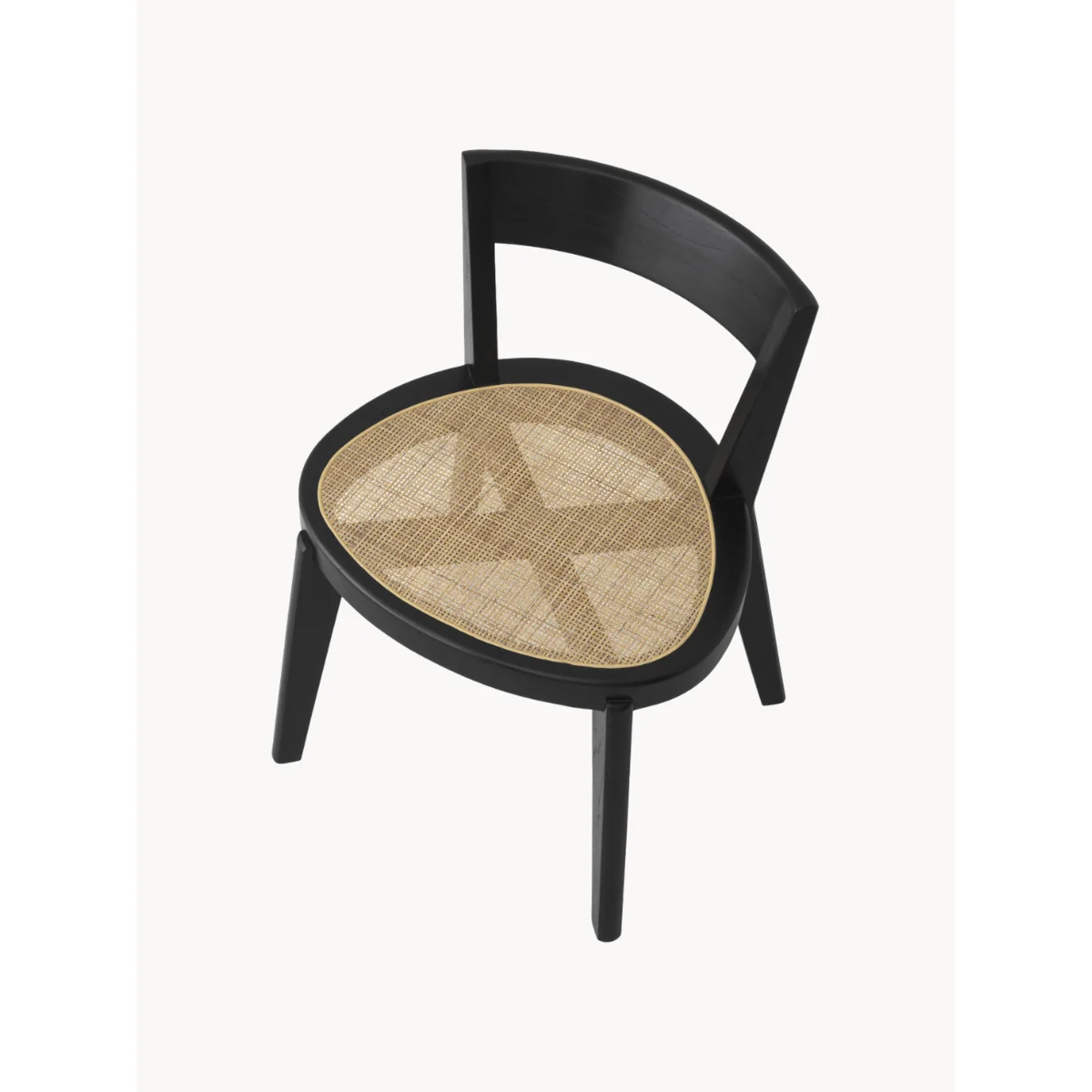 Mindi Wood Dining Chair Alvear with Rattan Seat – image 5