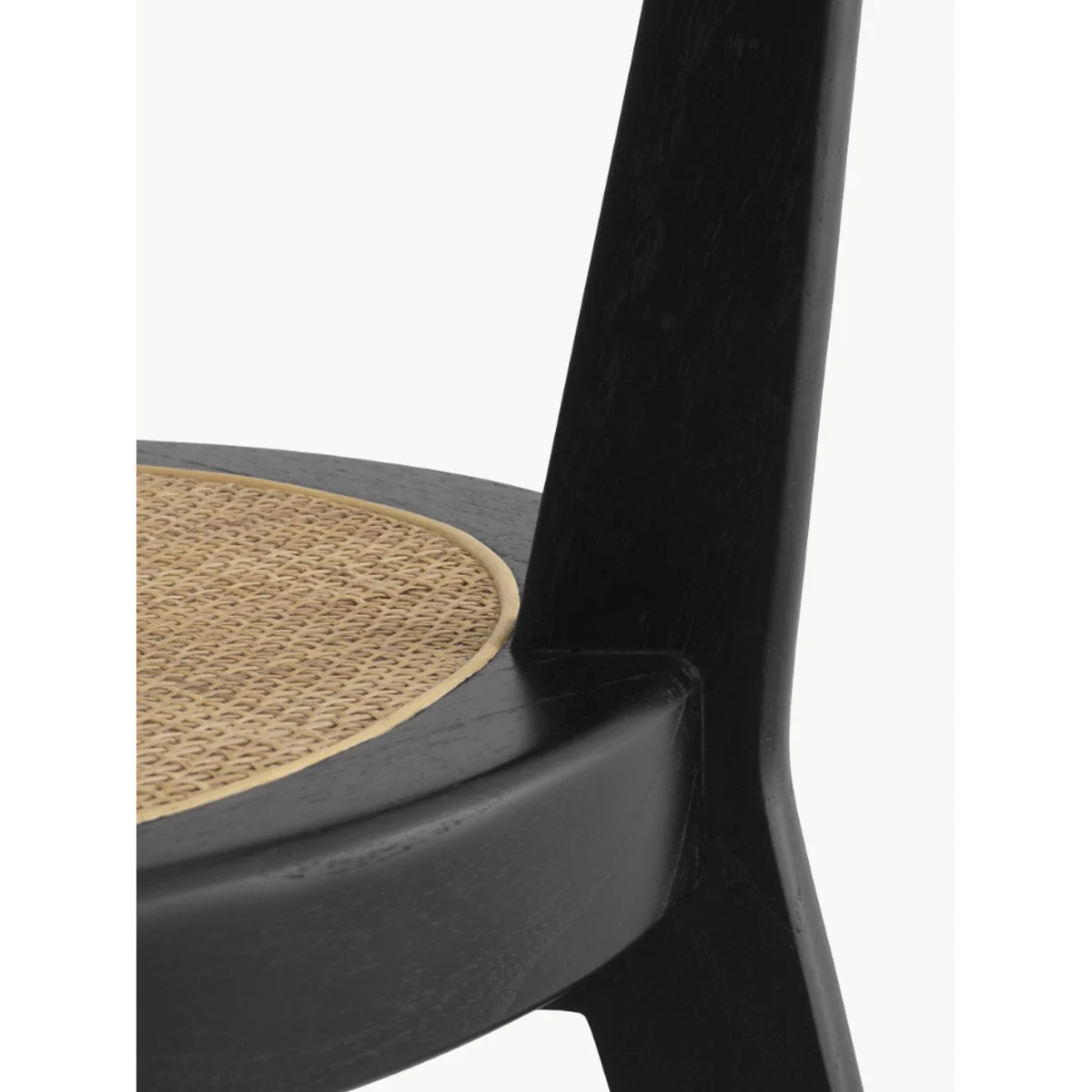 Mindi Wood Dining Chair Alvear with Rattan Seat – image 6