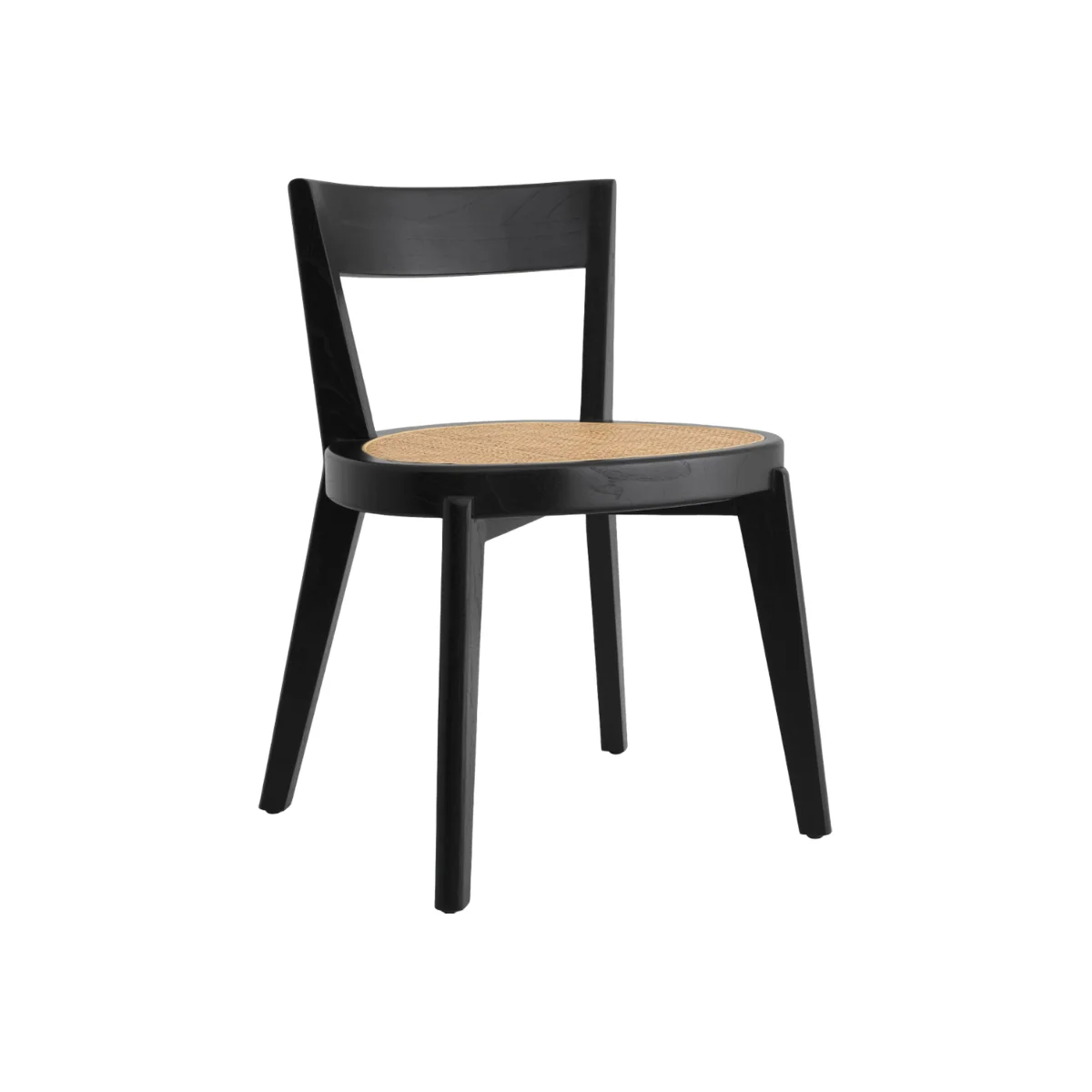 Mindi Wood Dining Chair Alvear with Rattan Seat – image 1