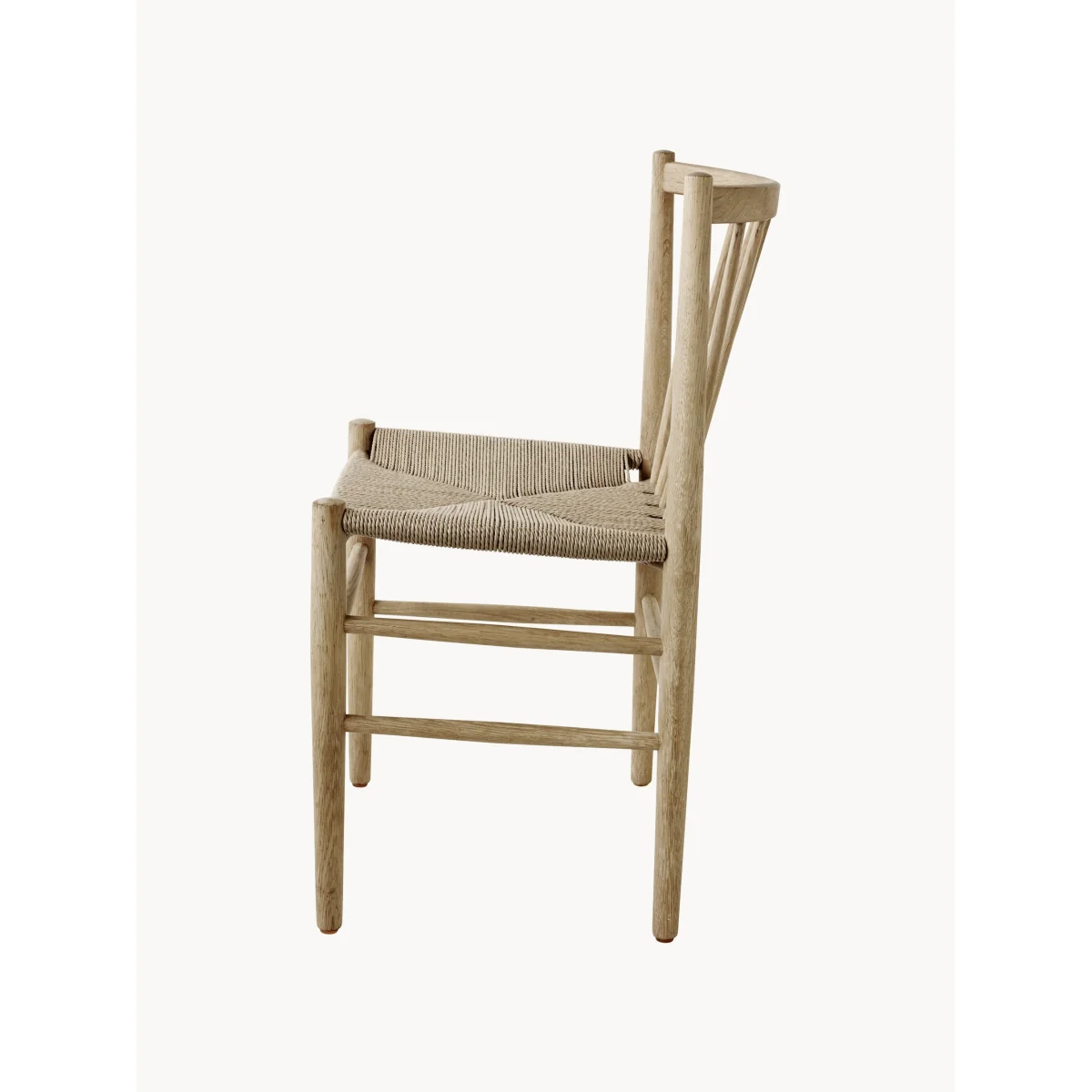 Handwoven Oak Wood Dining Chair J80 – image 5
