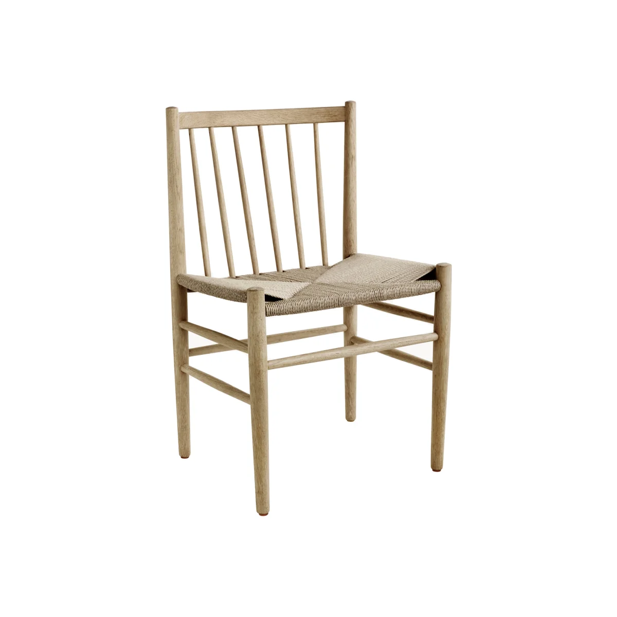 Handwoven Oak Wood Dining Chair J80 – image 1
