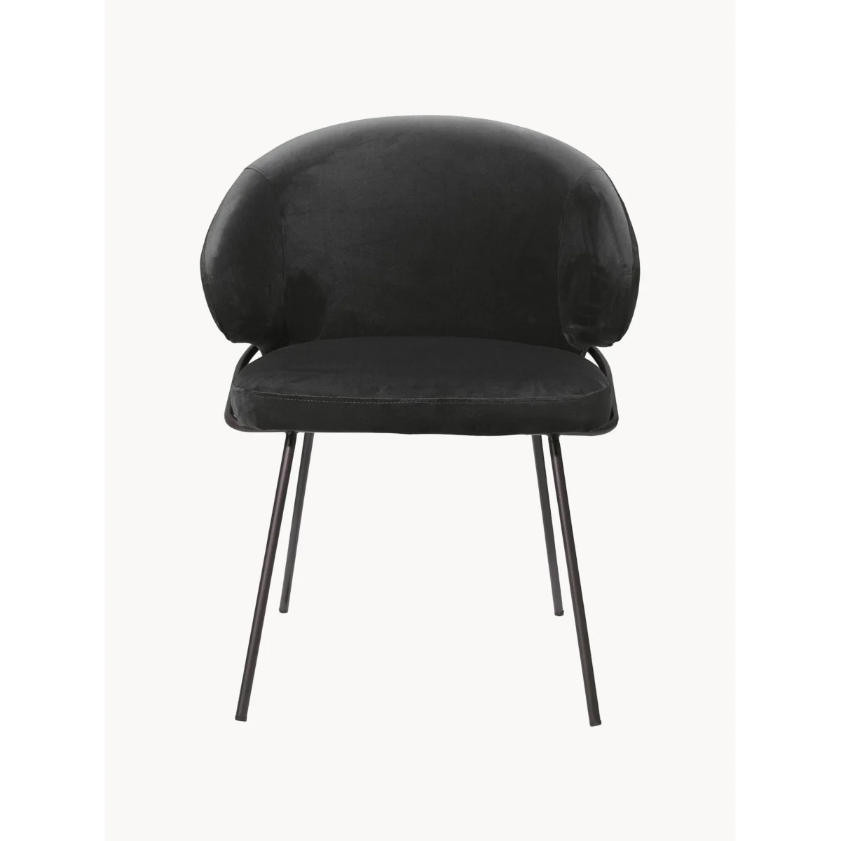 Velvet Dining Chair Kinley with Armrests – image 2