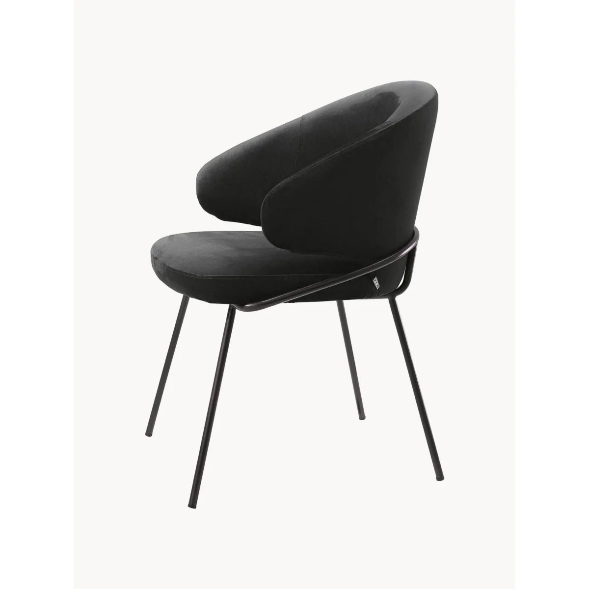 Velvet Dining Chair Kinley with Armrests – image 3