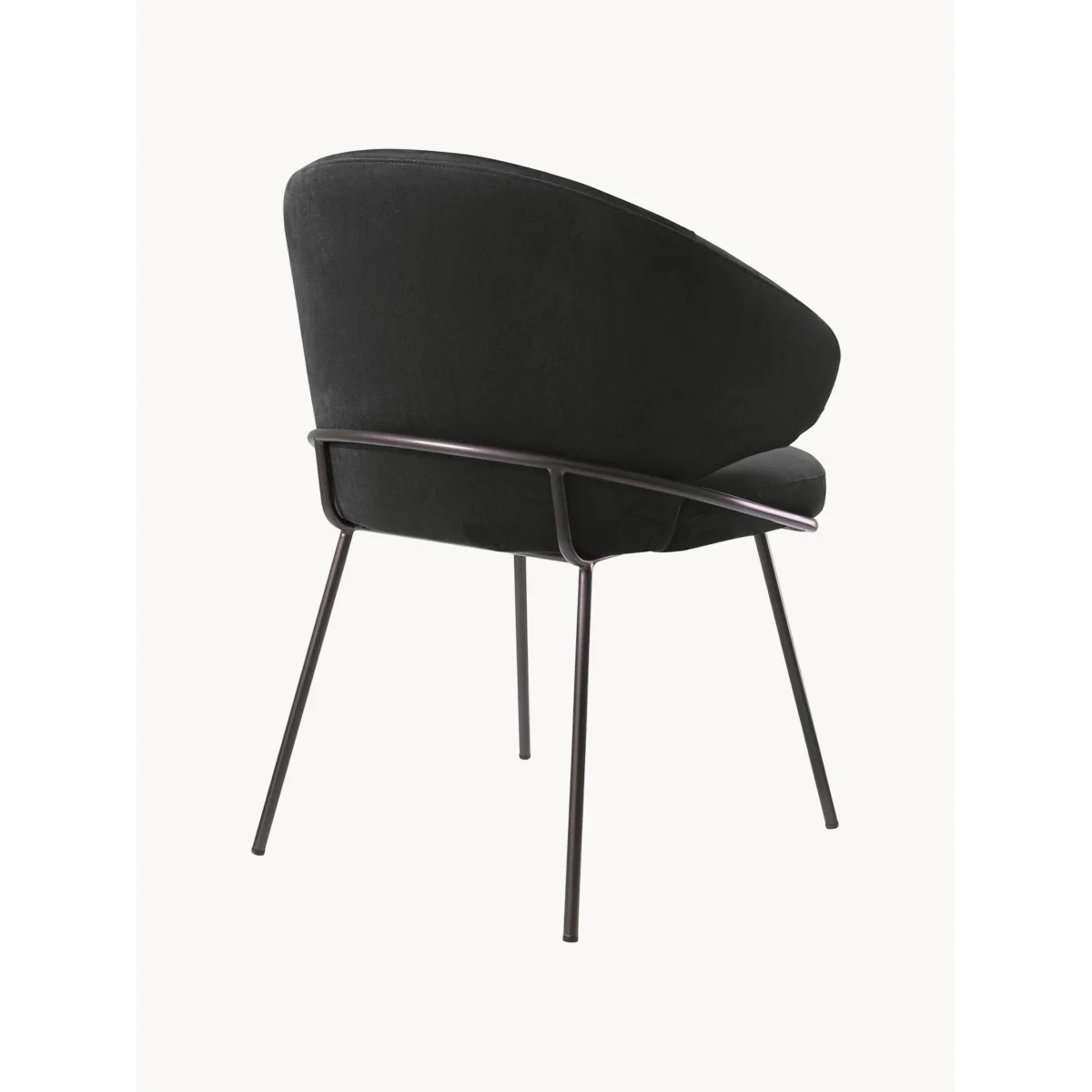 Velvet Dining Chair Kinley with Armrests – image 4