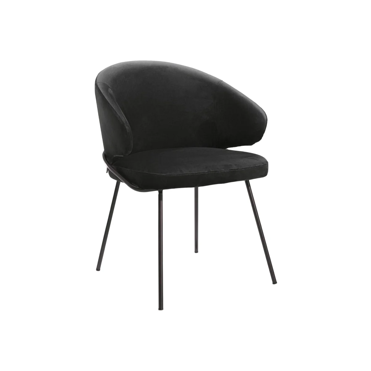 Velvet Dining Chair Kinley with Armrests – image 1