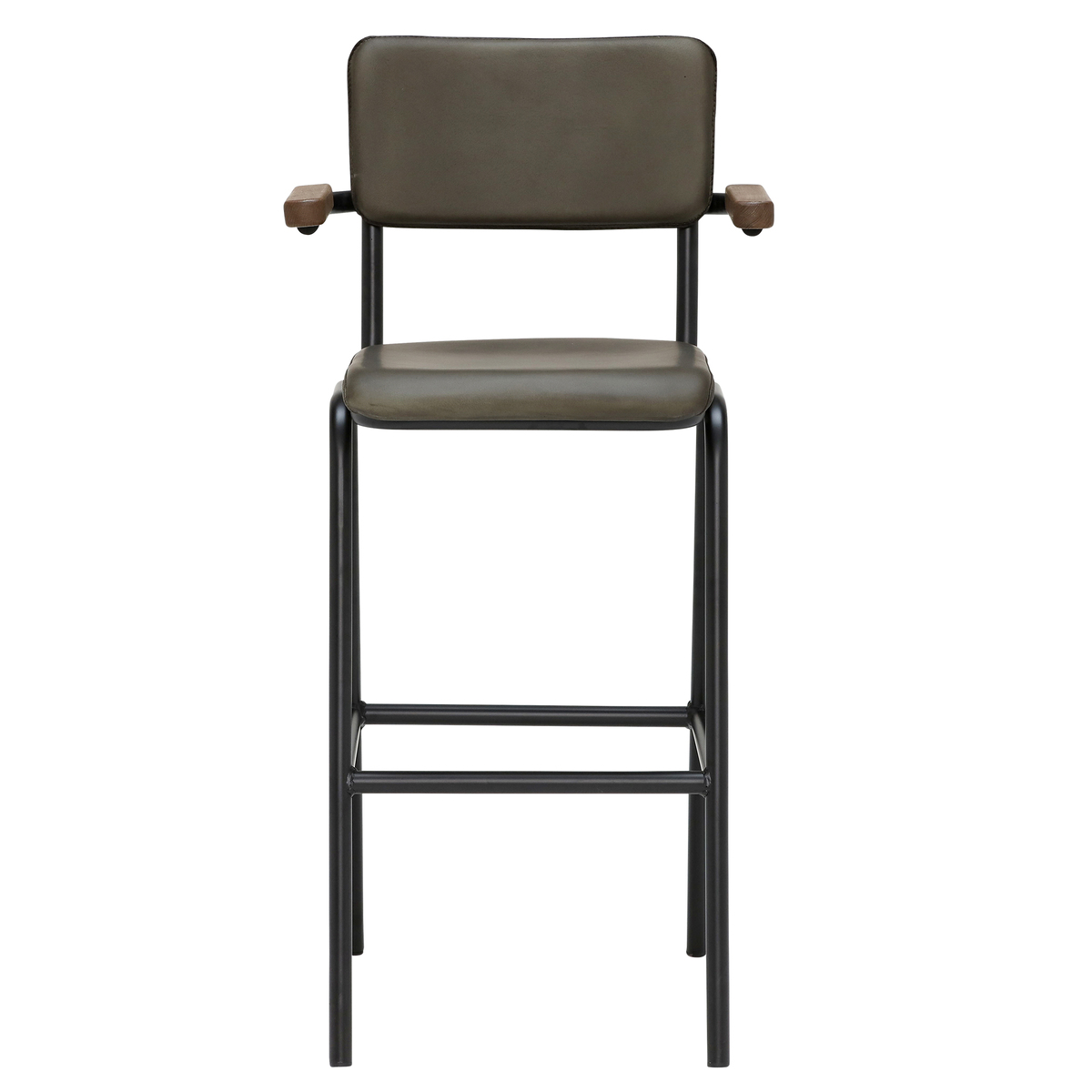 Twyford Leather Barstool with Arms – image 3