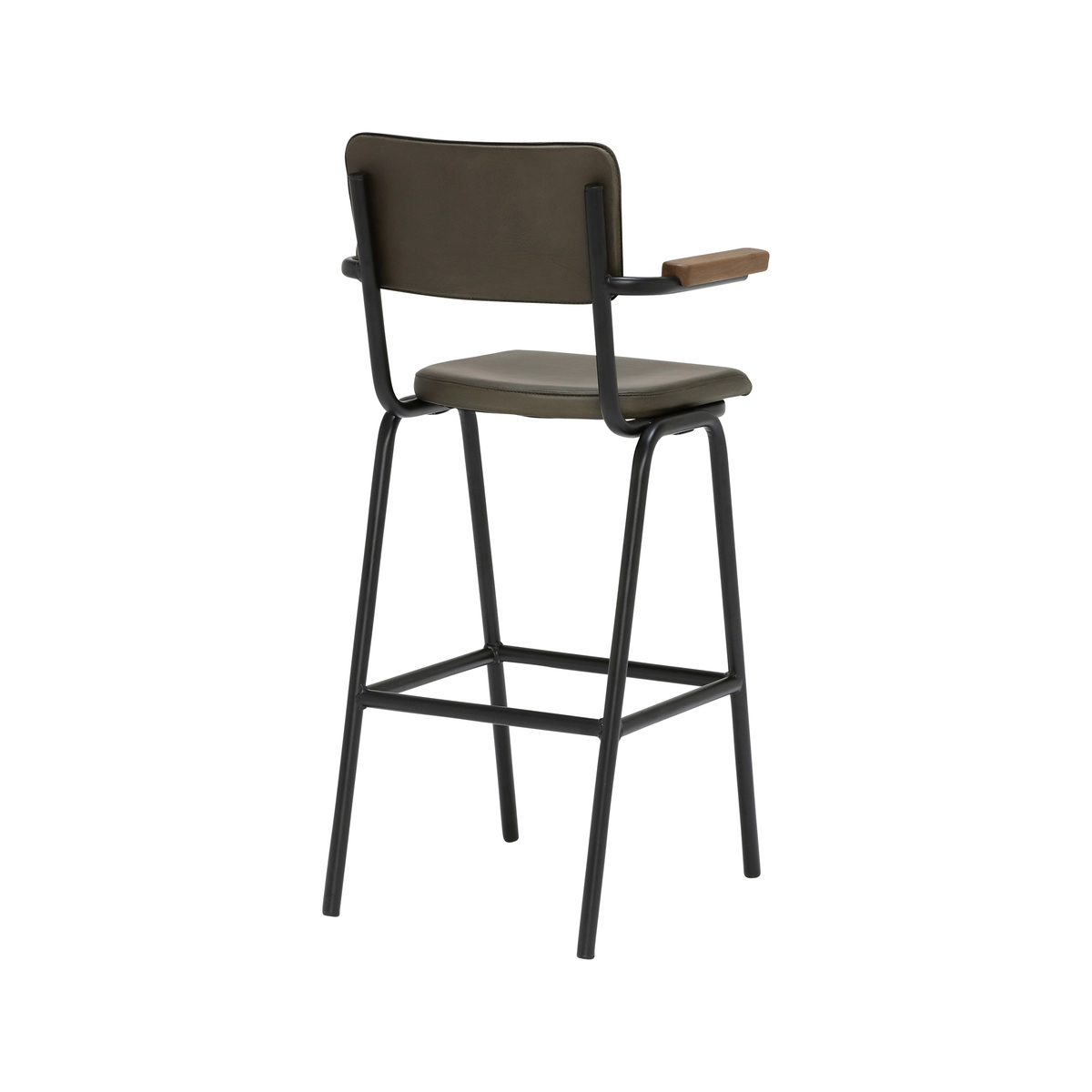Twyford Leather Barstool with Arms – image 2