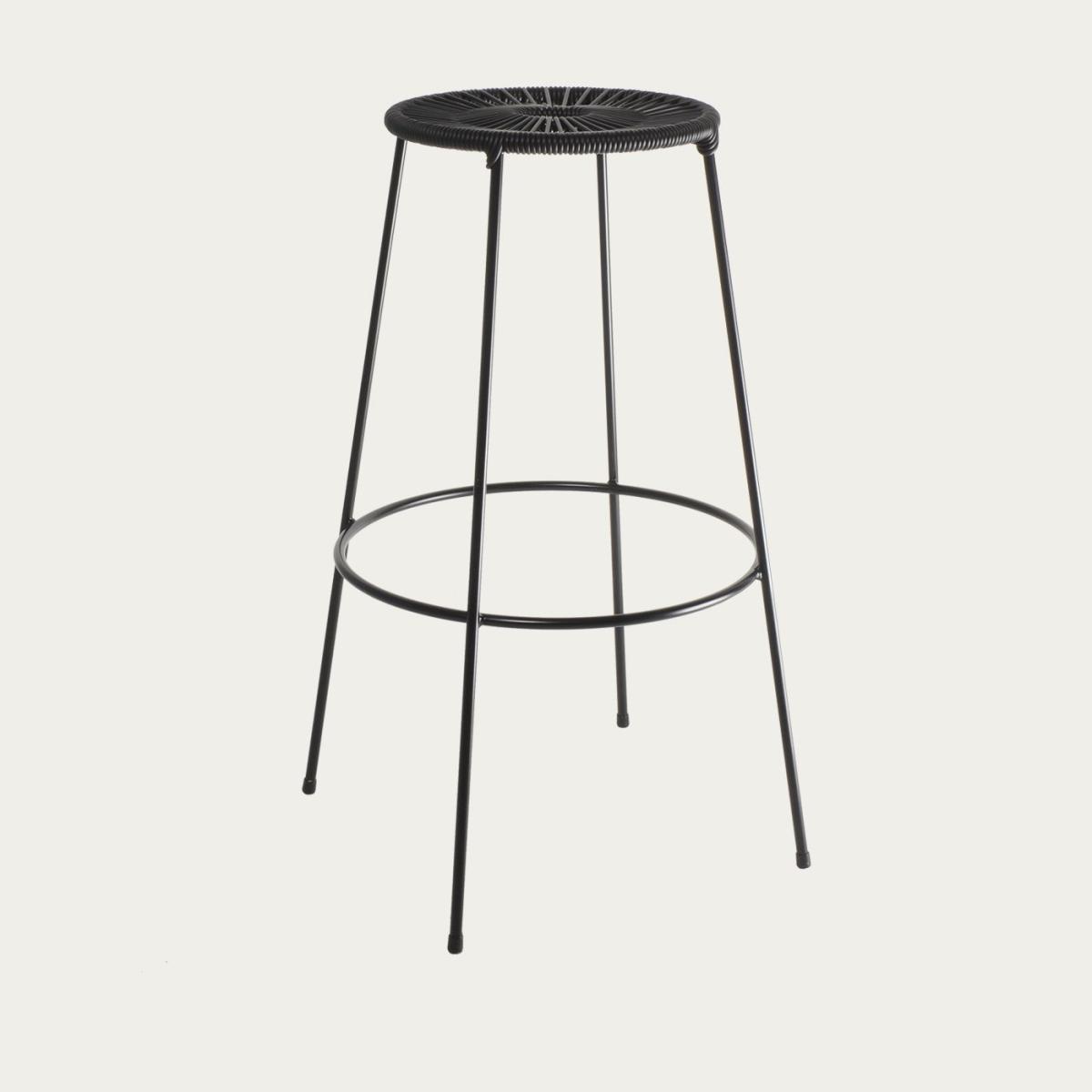 Black Acapulco Barstool - High