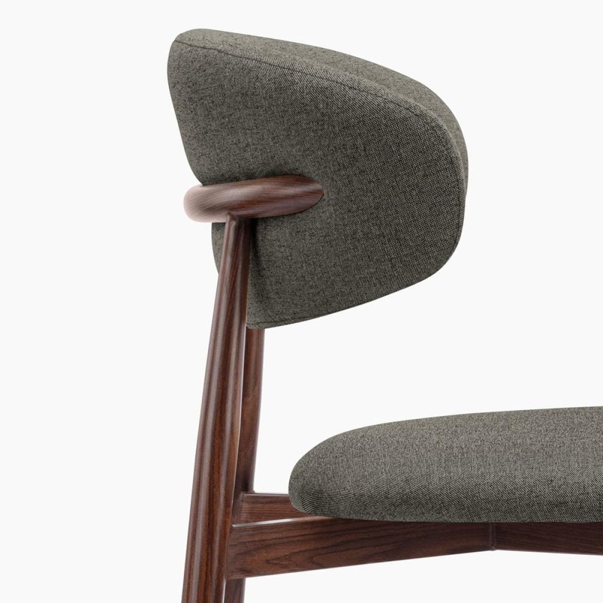 £20  Off  Halston Bar Stool, Speckled Grey Sustainable Fabric – image 8
