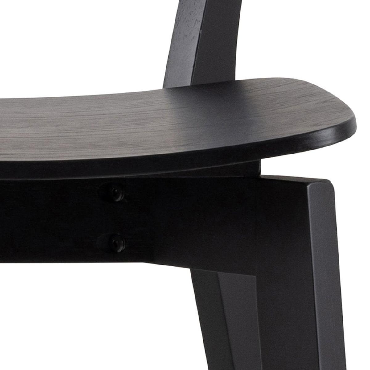 Roxby Wooden Bar Stool, Black – image 7