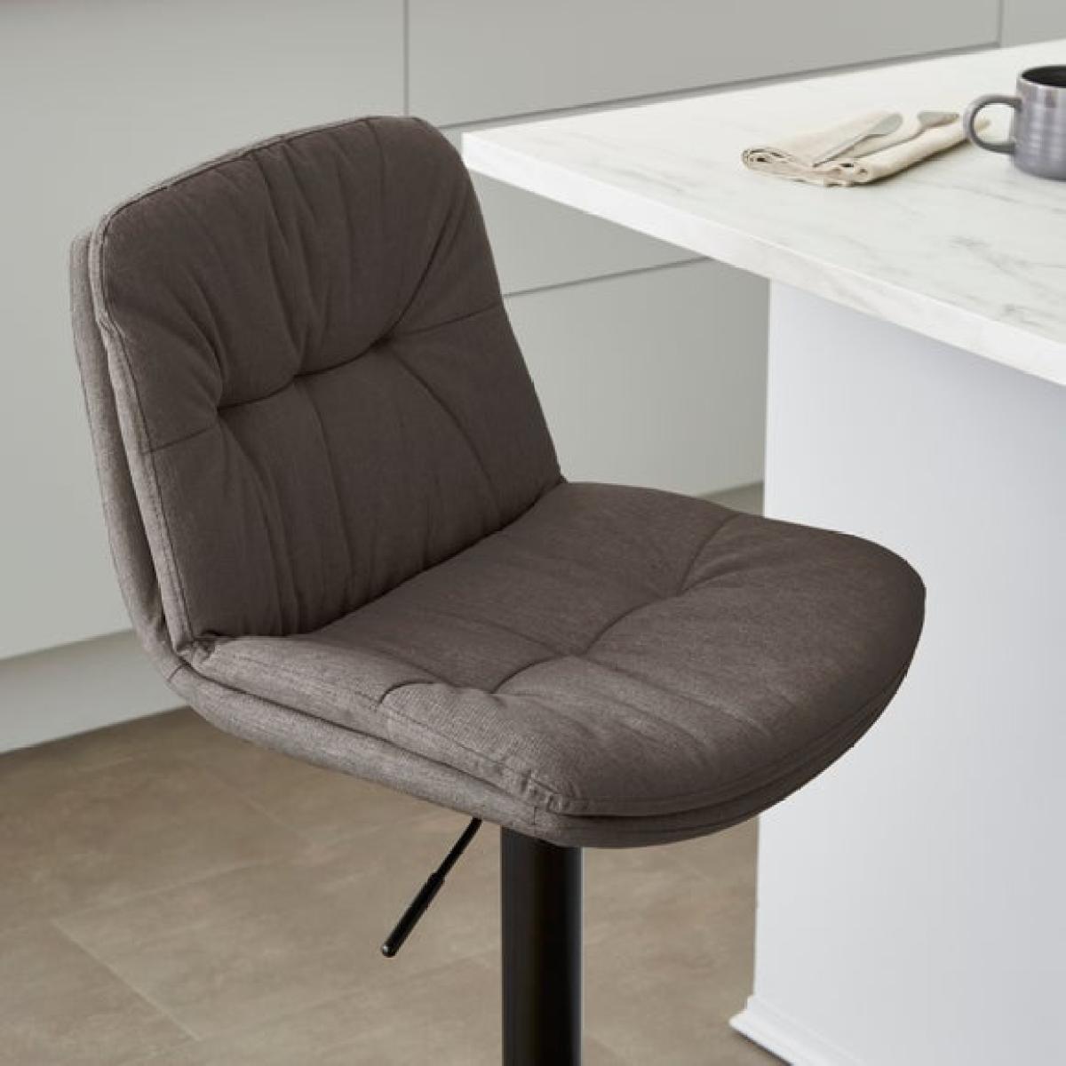 Thalia Height Adjustable Barstool, Fabric – image 4