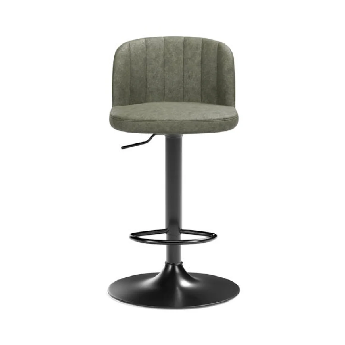 Mylo Gaslift Barstool, Faux Leather – image 7