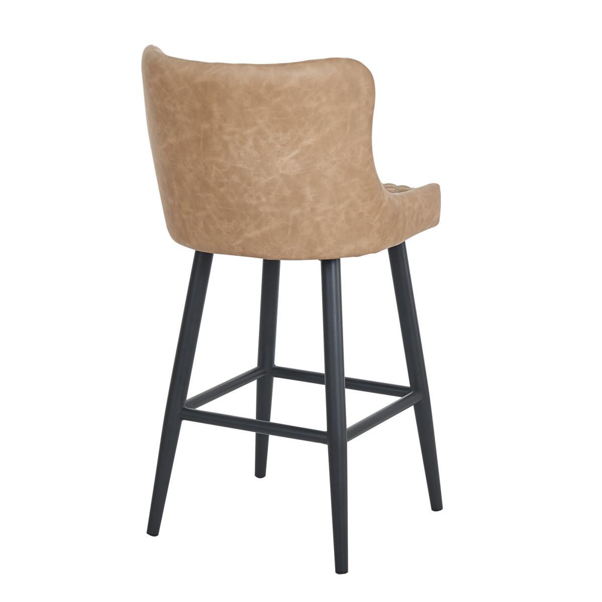 Montreal Mink PU Leather Bar Stool Mink – image 3
