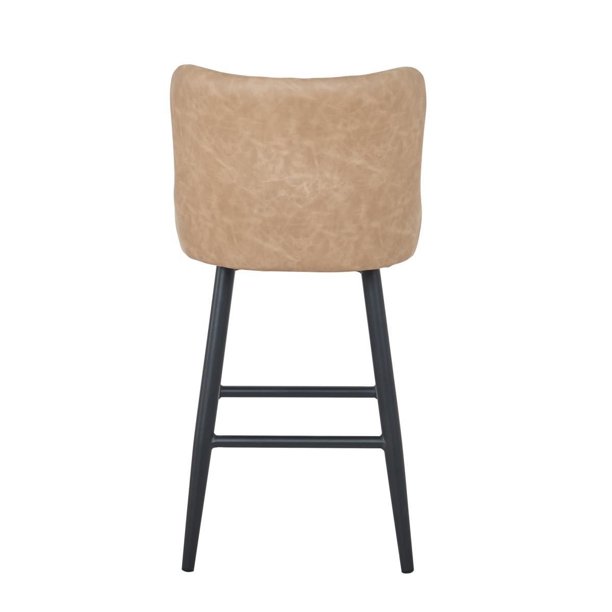 Montreal Mink PU Leather Bar Stool Mink – image 4