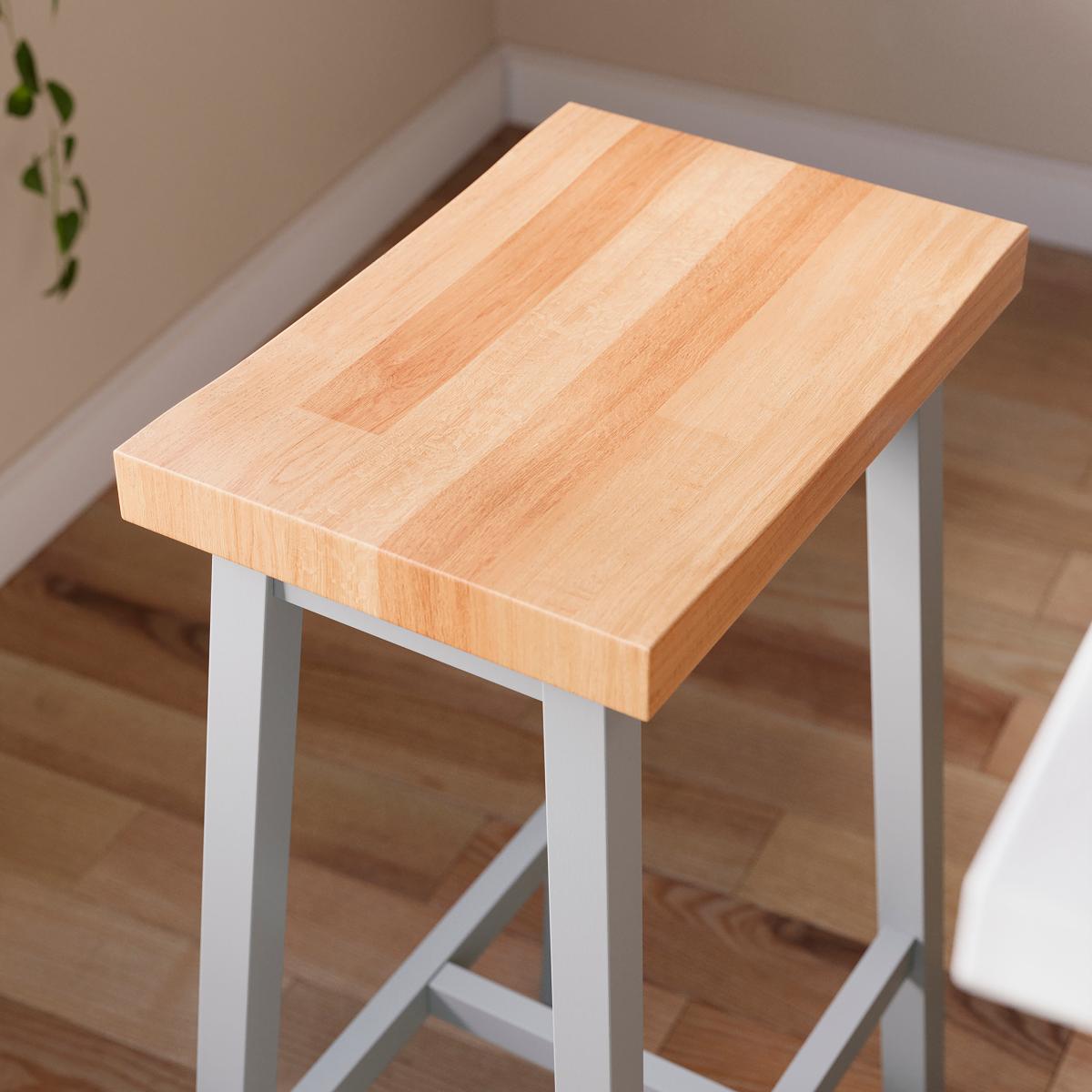 Briston Counter Height Bar Stool Light Grey – image 2
