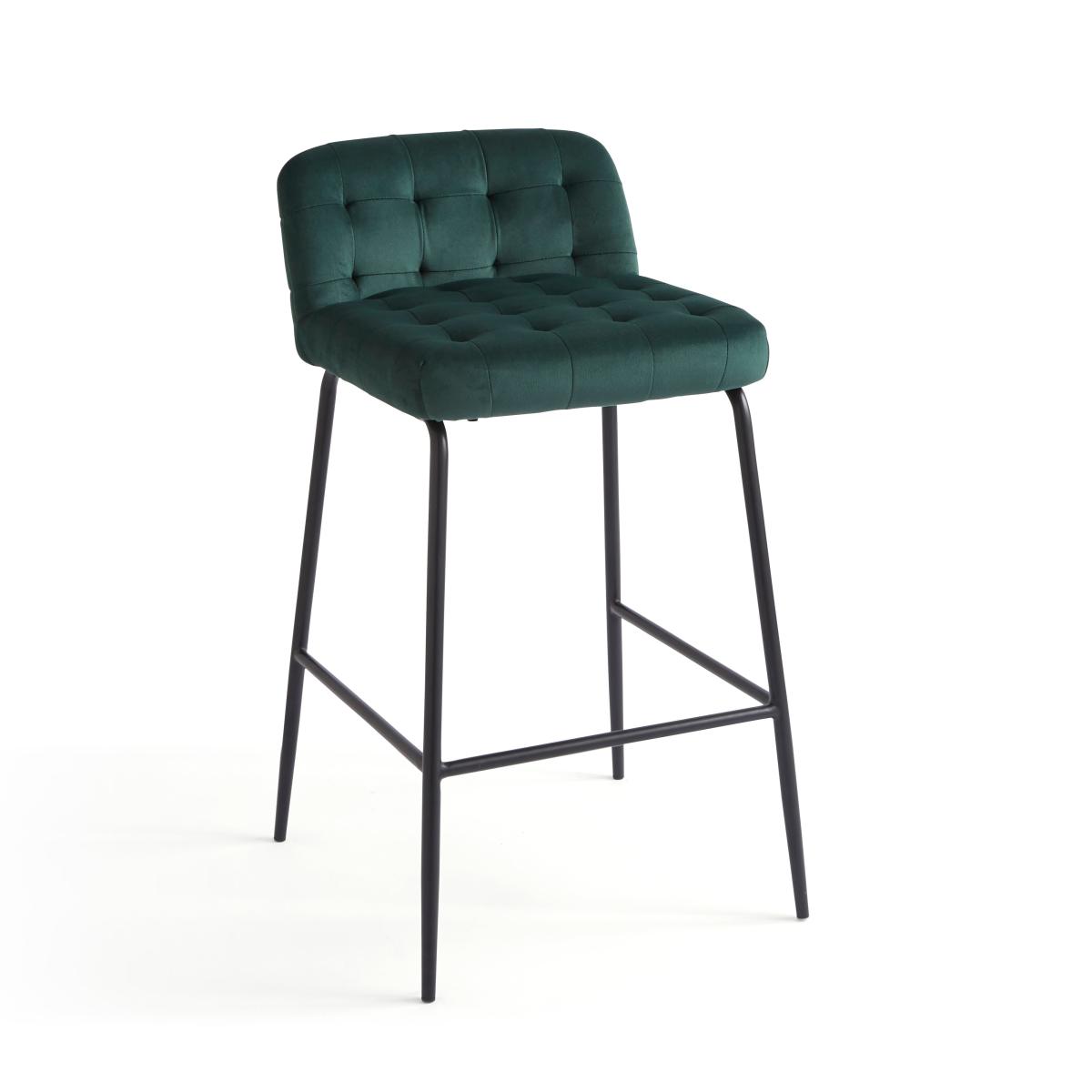Bodie Counter Height Bar Stool, Velvet Bottle Green – image 4