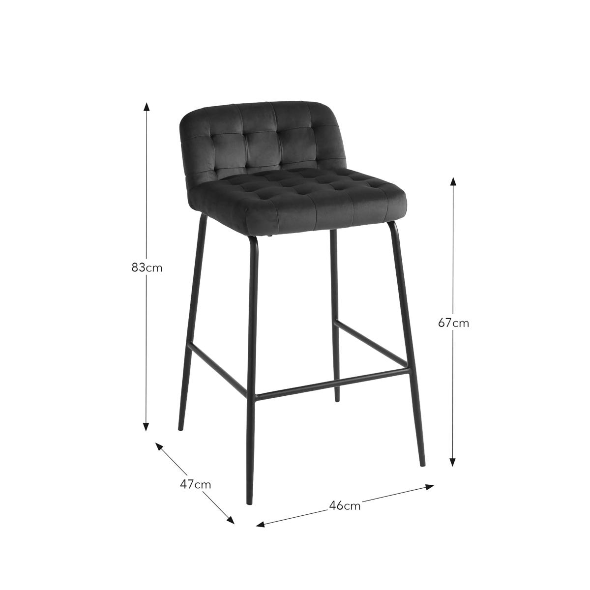 Bodie Counter Height Bar Stool, Velvet Bottle Green – image 6