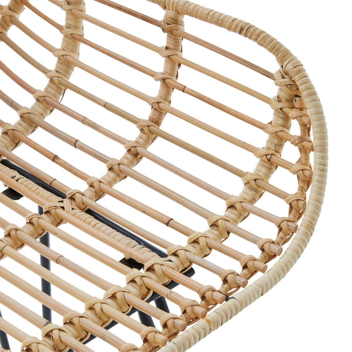 Nirvana Rattan Bar Stool Black – image 8