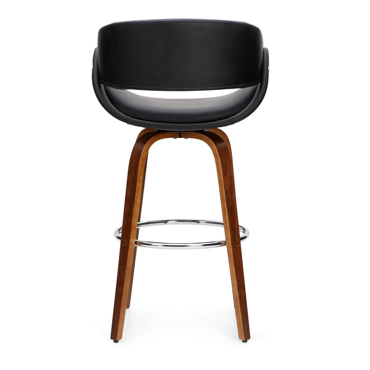 Torcello Black Faux Leather Bar Stool Black – image 6