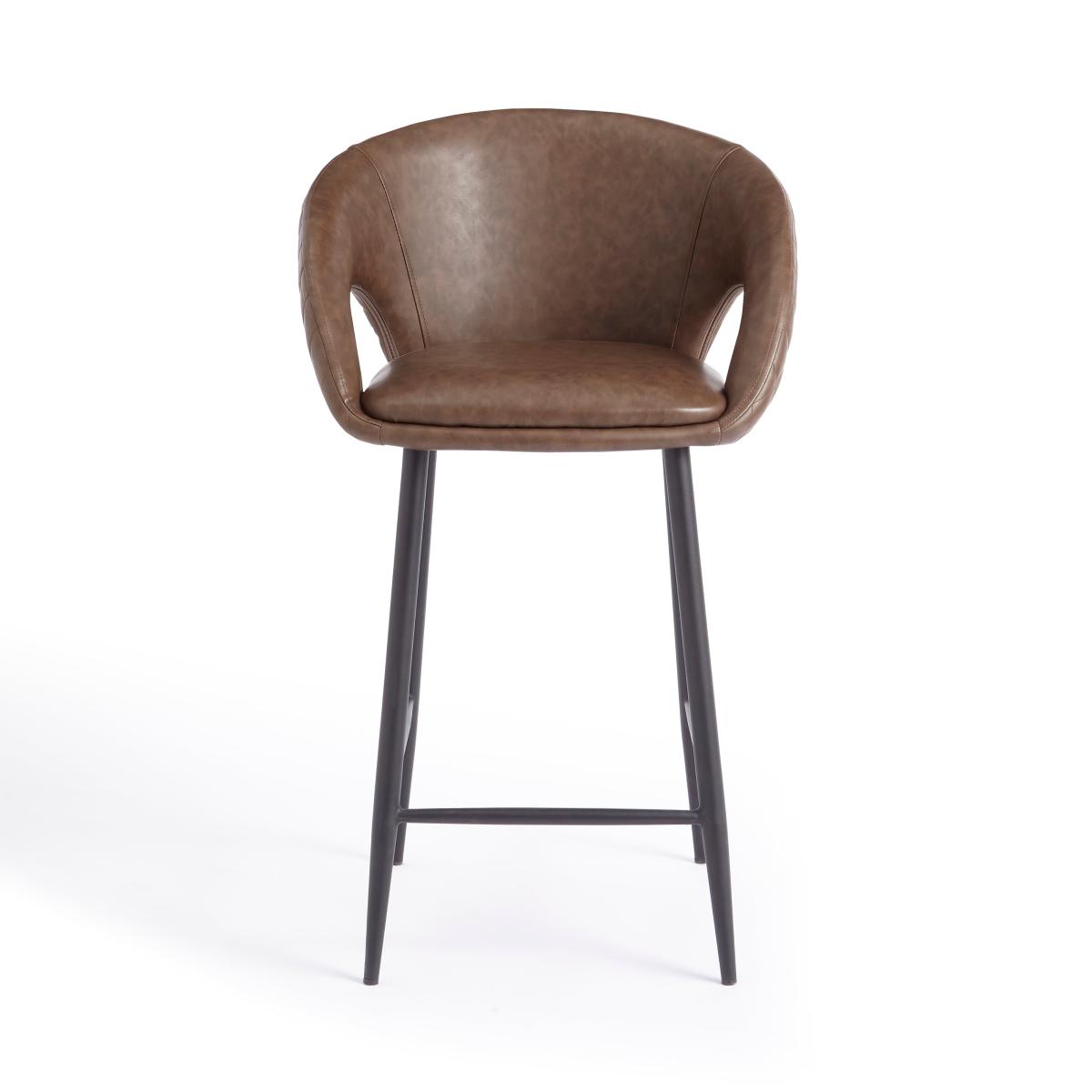 Dillon Bar Stool, Faux Leather Faux Leather Mocha – image 7