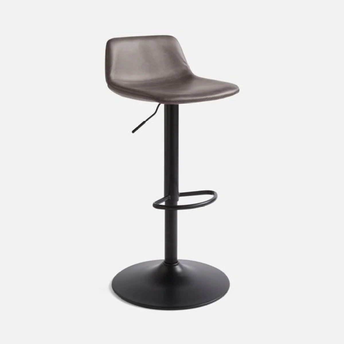 Jayden Height Adjustable Barstool, Faux Leather – image 6