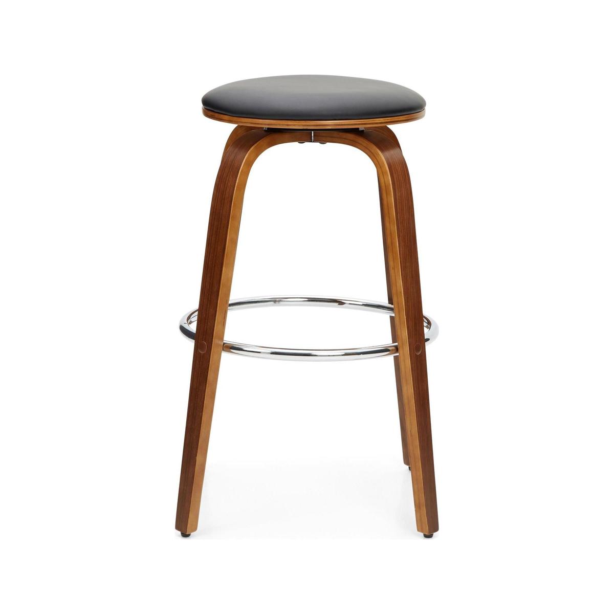Loreto Swivel Bar Stool Walnut (Brown) – image 2
