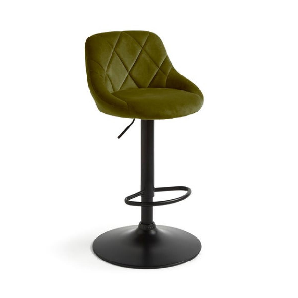 Noah Adjustable Height Barstool, Velvet – image 5