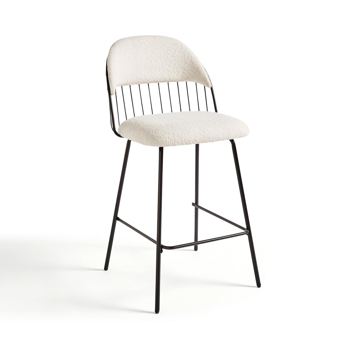 Marcela Boucle Bar Stool, Ivory Ivory – image 6