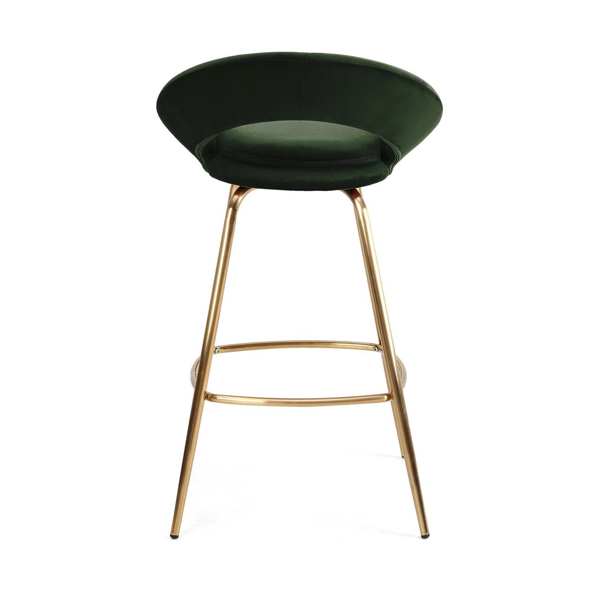 Stella Velvet Bar Stool - Bottle Green Bottle (Green) – image 5