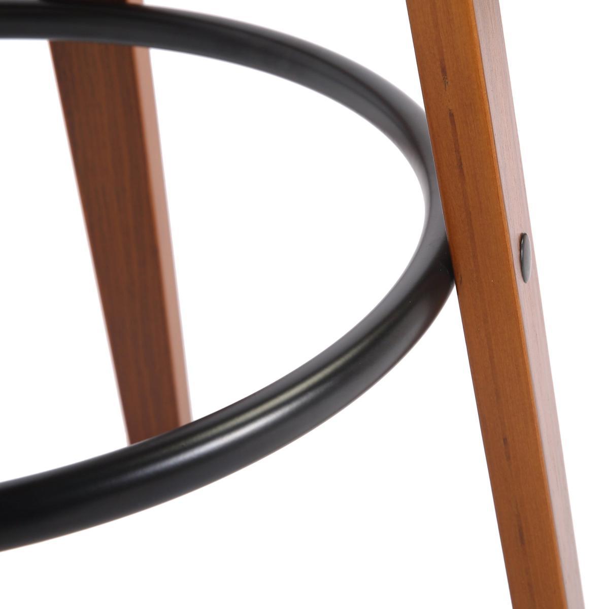 Prato Black PU Leather Bar Stool Black – image 6