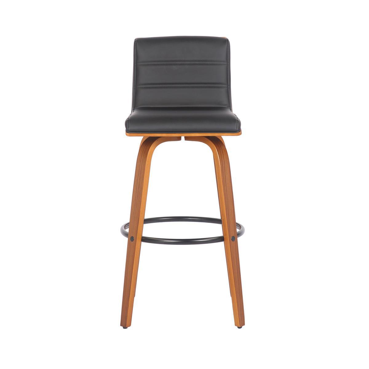Prato Black PU Leather Bar Stool Black – image 10
