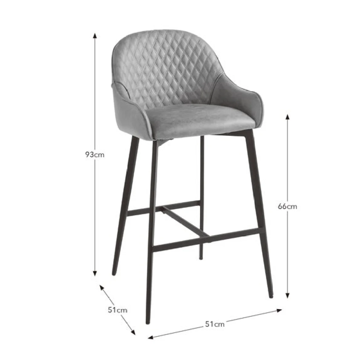 Hudson Bar Stool, Faux Leather – image 6