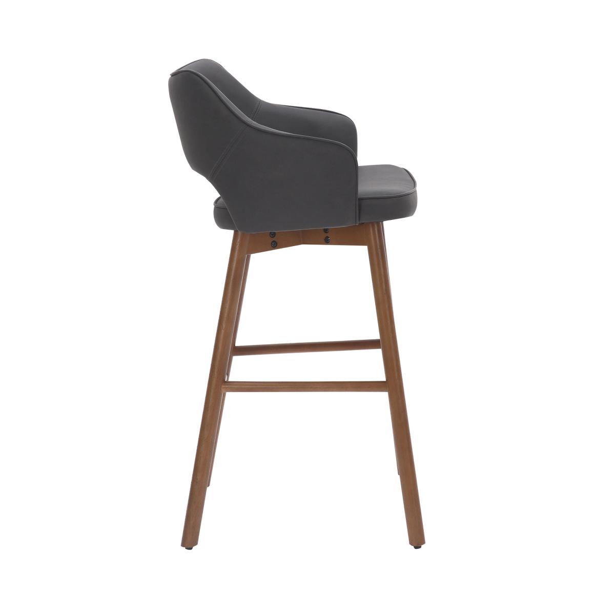 Elements Karin Bar Stool Black PU Black – image 5