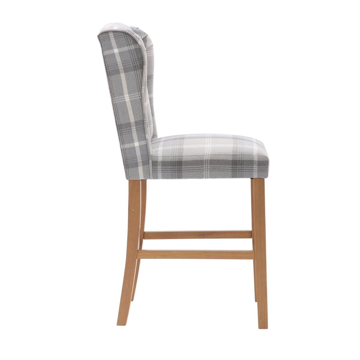 Oswald Bar Stool Grey/White – image 4